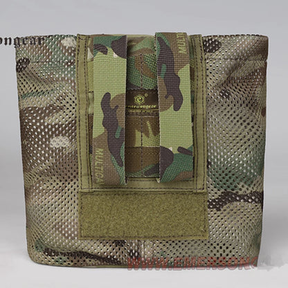 Airsoft Molle Dump Pouch Outdoor Roll-Up Drawstring Magazine Utility Folding Waist Bag Mesh Foldable Sport Hunting EDC Pocket
