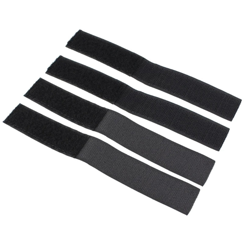 4Pcs/Set Tactical Molle Strip Adapter Vest Backpack Patch Panel Hook&Loop Converter Ribbon Strip For Attching ID Patches