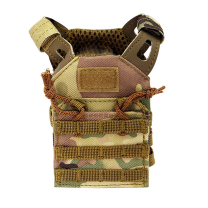 Paintball Mini Molle Vest Adjustable tactical accessory Kitty Camo Doll Carrier Decorative Tactical Gear Beer Vest 600D Nylon