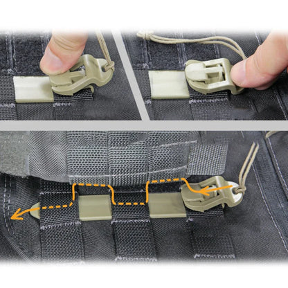 1PC The Molle Stick Quick-release Pals Webbing Connection Enlivened with Acetal Polymer 5.75 'Hunting Accessories