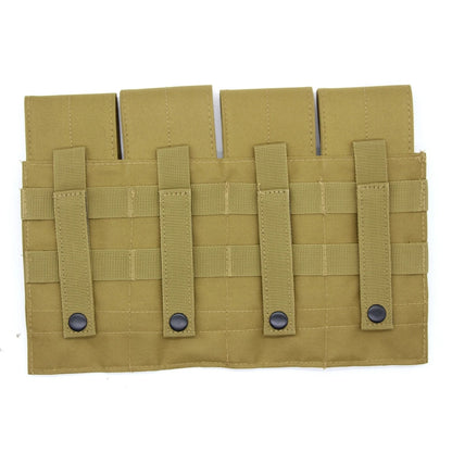Tactical Molle 5.56mm Magazine Pouch for M4 Ar15 Cs Rifle Quadruple Mag Bag Cs Game Paintball Hunting Vest Attach Pack