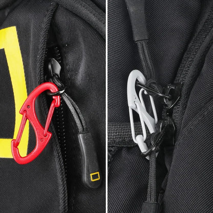 20PCS Mini Double Sided Carabiner Clips Small Zinc Alloy Keychain Clasp Snap Hooks EDC for Outdoor Camping Hiking