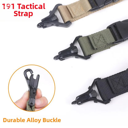 Adjustable Nylon 191 Tactical Sling Quick Release Metal Clip Gun Strap For Outdoor Hunting Shooting CS Game Tactical Carry Gear