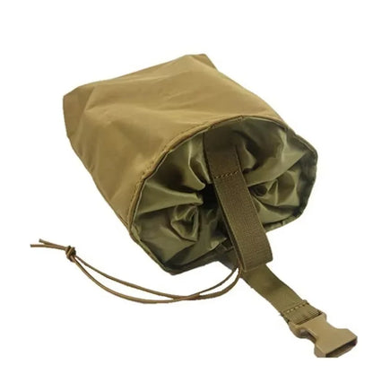 Folding Molle Magazine Dump Drop Pouch Military Airsoft Ammo EDC Tool Bag Foldable Utility Recovery Mag Holster