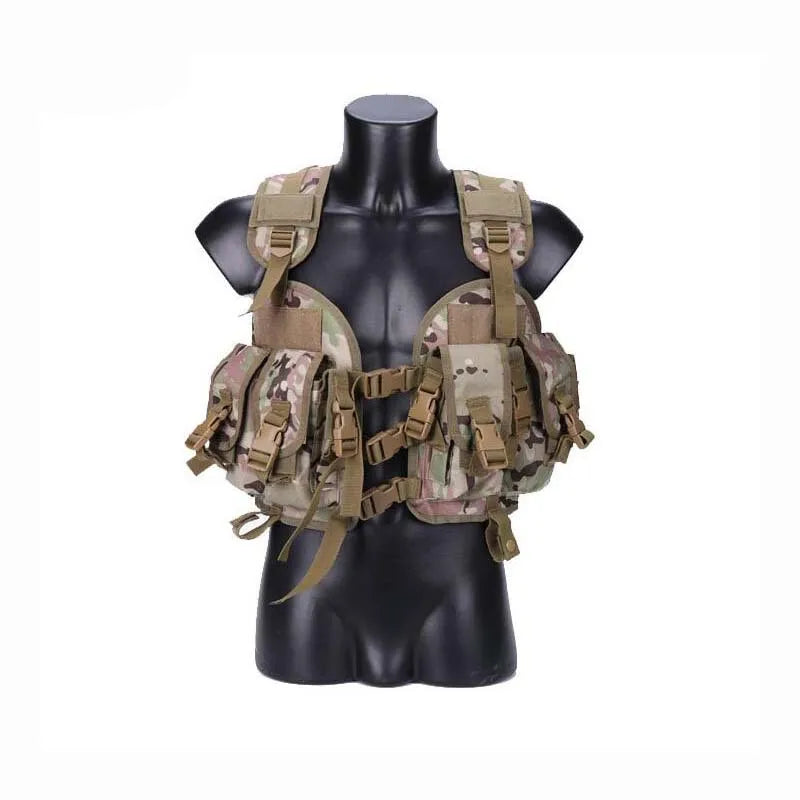 Outdoor Shooting CS Airsoft Molle Vest Hunting Camouflage Vest Tactical Equipment Men Combat Sport Vest With Water Bag