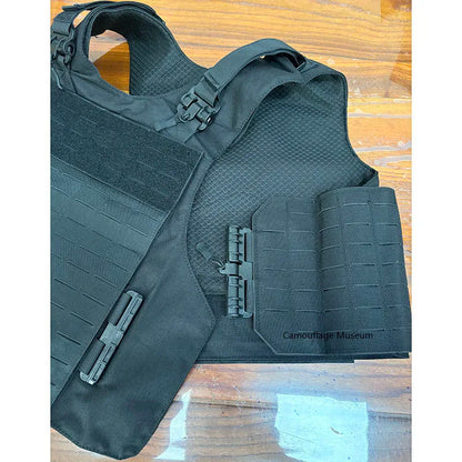 Black Laser Quick Release Tactical Vest CS Quick Release Vest Molle Anti Stab Protective Training Suit