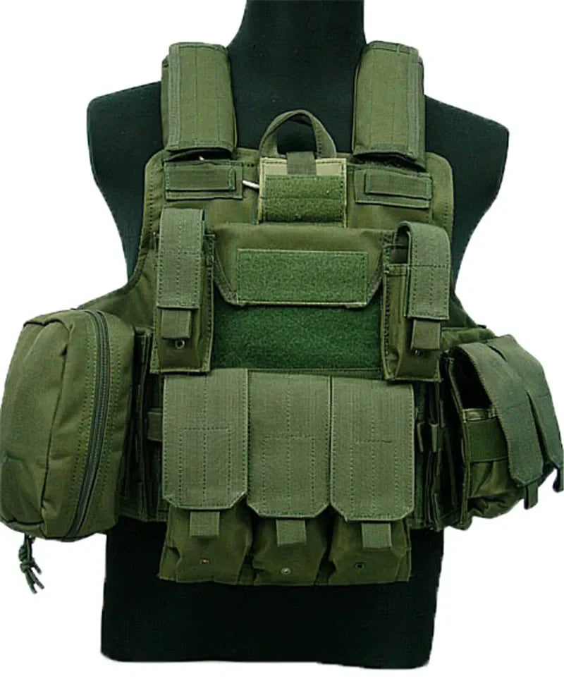 Tactical Vest CS Wargame Airsoft Paintball MOLLE CIRAS Combat Vest CIRAS Tactical Vest With Triple Magazine Pouch Accessories