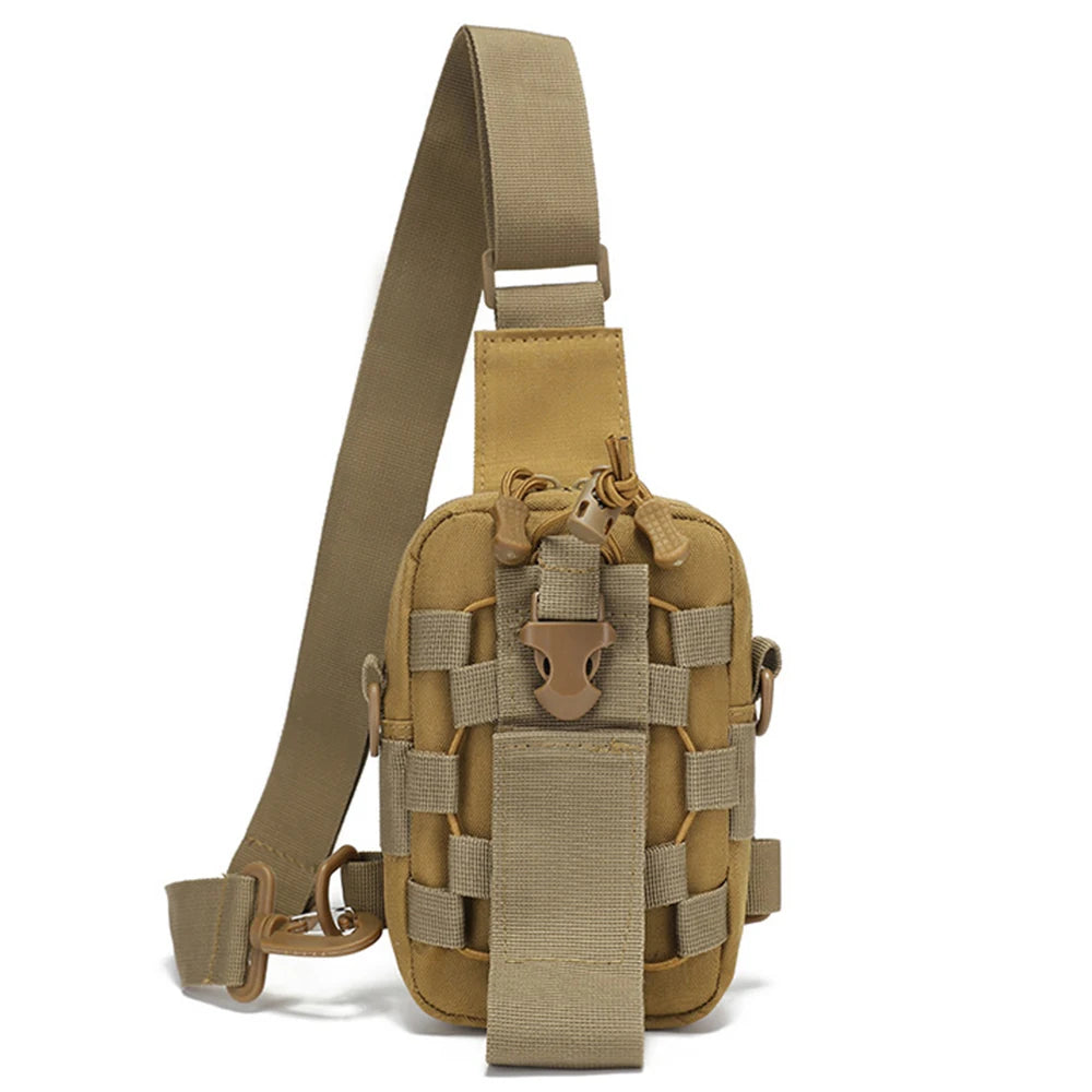 Multifunctional waist bag, shoulder bag, outdoor phone crossbody bag, chest bag, camping cycling water bottle bag