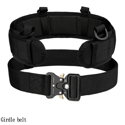 Outdoor Multifunctional Tactical Waistband Nylon Braided Belt Tactical Waistband Fishing Sling