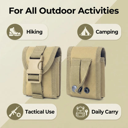 MOLLE EDC Cigarette Pouch Tactical Utility Pouch Belt Waist Bag for Daily Use and Outdoor Hiking Hunting Fishing