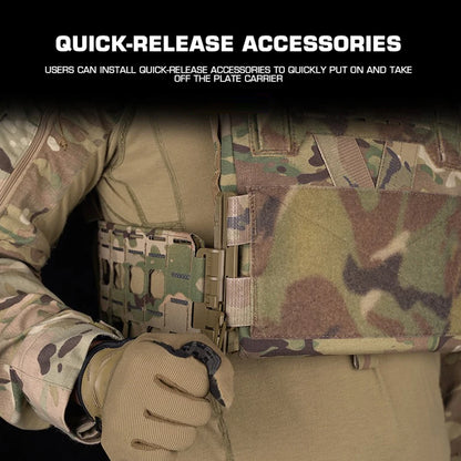 Tactical Plate Carrier Cummerbund MOLLE Belt Camo Style KZ Vest Girdle Adapter Airsoft Hunting Gear Sturdy No Deformation