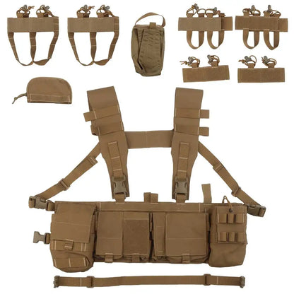 Tactical UW Patrol Chest Hanging Hunting Vest Patrol Bag with 8 Internal Functions Extended Storage Outdoor Men's CS Airgun Acc