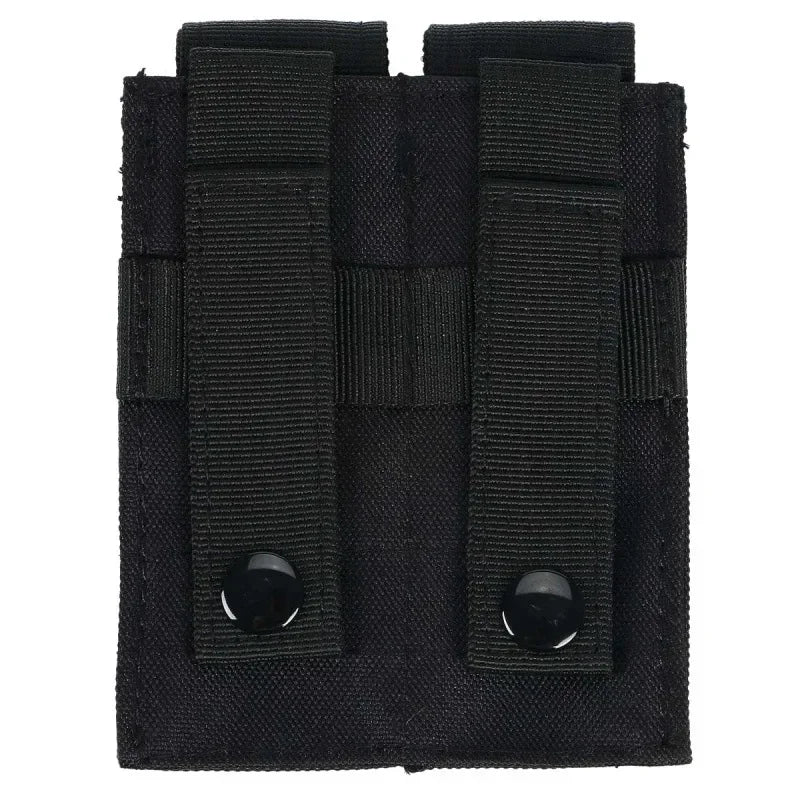 9mm Pistol Magazine Pouch Tactical Double Molle Belt Dual Mag Bag Flashlight Holder Attachment Package Gun Hunting Accessories