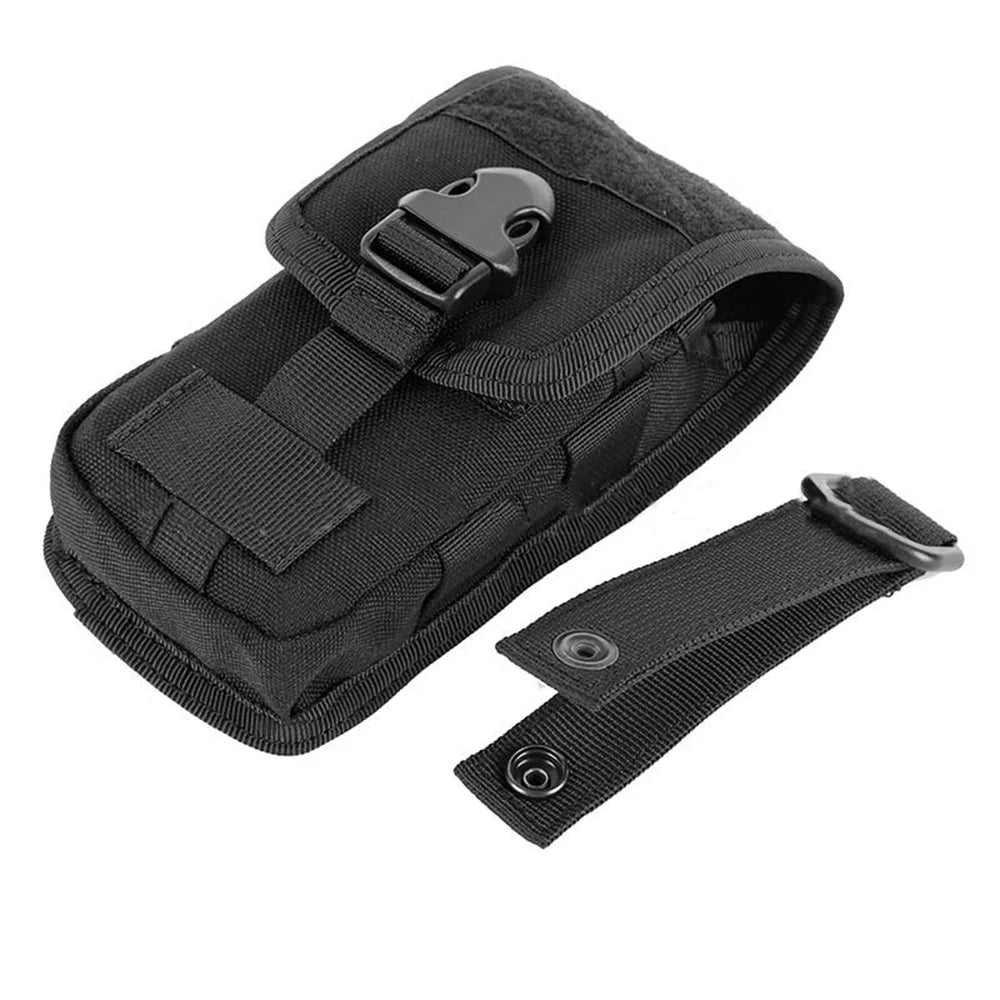 Tactical Double-Layer Phone Pouch Waist Bag EDC Tool Bag Vest Pouch Mobile Phone Bag Waterproof Sport Hunting Belt Travel Tools