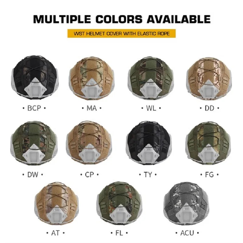 Sport Helmet Cover Hunting Shooting Airsoft Helmet Cover Mesh Paintball Helmet Cover for Ops-Core PJ/BJ/MH Fast Helmet Cover