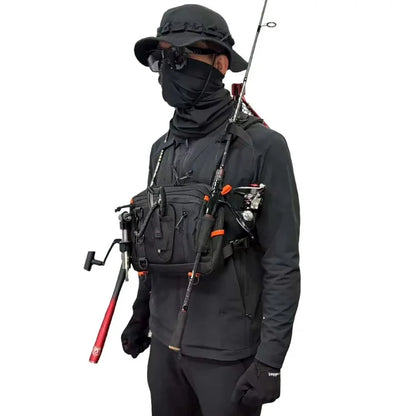 Tactical Chest Bag Multi-Functional Convenient Hiking Cycling Backpack Vest Bag Lure Fishing Bag Wholesale