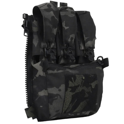 Tactical Multi purpose Bag Tactical Vest for FRO Style V5 Vest Back Panel Double Pouch Zip On Backpack Hunting Hiking