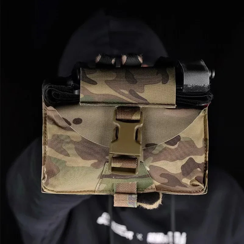 Men's waist bag, nylon hiking water bottle, mobile phone bag, outdoor sports hiking camping belt bag