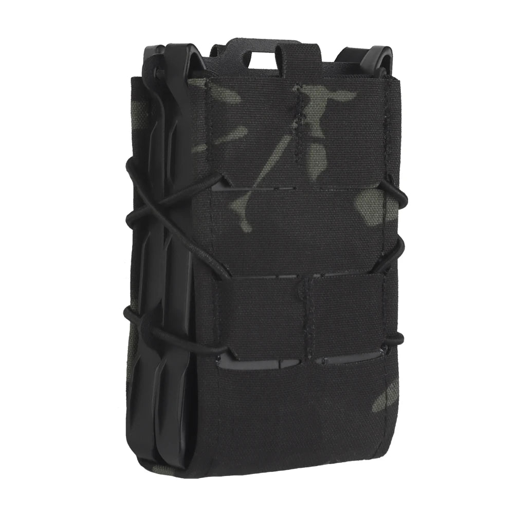 Tiger V2 Single Double Magazine Pouch Set Molle Hook-Loop Mag Carrier Rifle AR 5.56 .233 AK 7.62 .308 Magazine Holster Airsoft