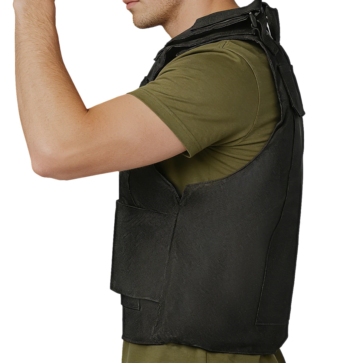 Hunting vest with widened Velcro adjustable shoulder straps and waistband, made of durable and wear-resistant fabric