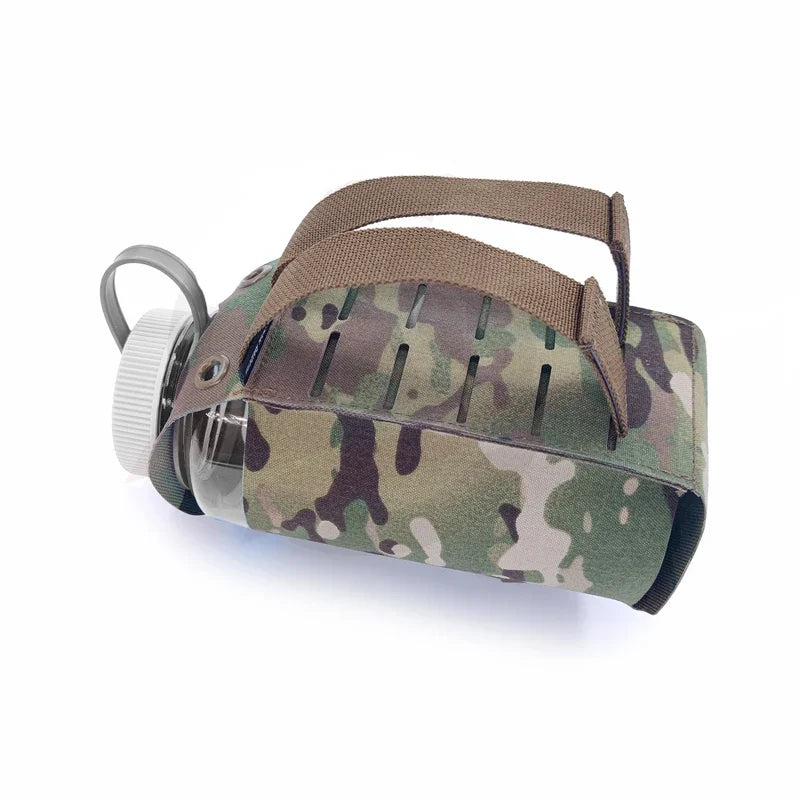 Airsoft SS Style Water Bottle Pouch Tactical Vest Bottle Holder Plate Carrier Molle Pouch Hunting 1L Multicam Bottle Bag Gear