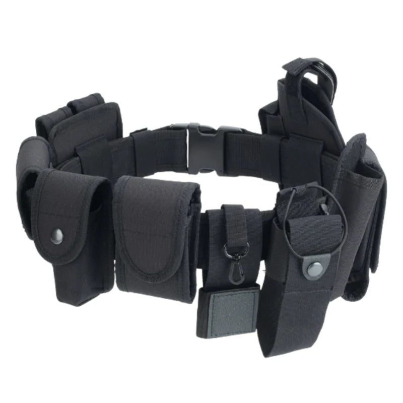 %#Outdoor Hunting Waist Belt Training Duty Security Equipment Ten piece Set Accessories Belt, Multi functional Nylon Belt