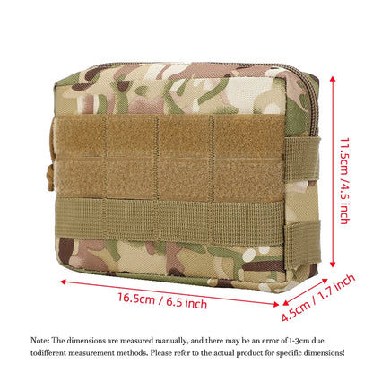 Metal buckle suspension system outdoor EDC tool kit accessory kit Molle waist bag can be hung on top of hunting vest backpack