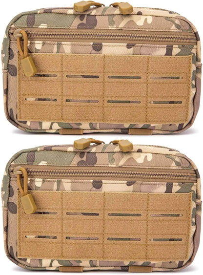 1000D Laser Cut Molle Pouches Compact Water-Resistant Utility Admin Pouch for Vest Backpack Duty Belt Hunting Vests
