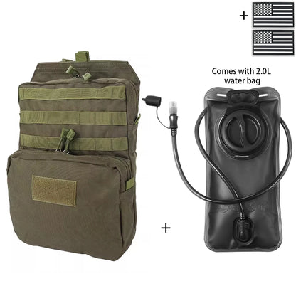 Outdoor Hunting Water Bag Set 2L Large Capacity Drinking Water Bag Portable Water Storage Bag for Hiking and Cycling