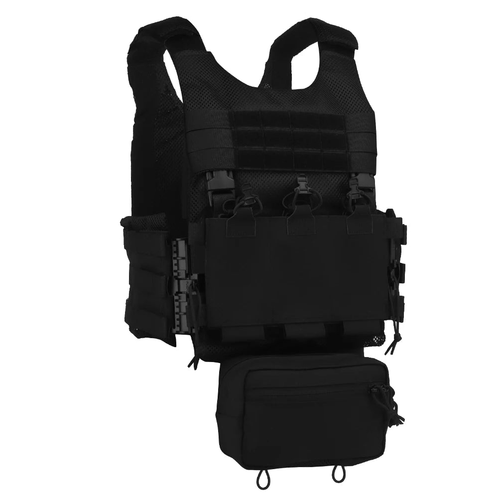 OTB Maritime Version LV119 Plate Carrier Set Lightweight Tactical Hunting Training Vest With Triple Mag Pouch Underbelly Bag