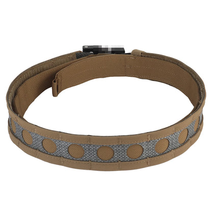 Ferro Style Tactical Bison Belt 2 Layers Quick Release Metal Buckle MOLLE System Outdoor Hunting Shooting Airsoft Waistband Gear