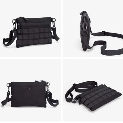 Tactical MOLLE Crossbody Bag Portable 600D Nylon Chest Bag Outdoor EDC Shoulder Bag for Daily Commute Outdoor Hiking