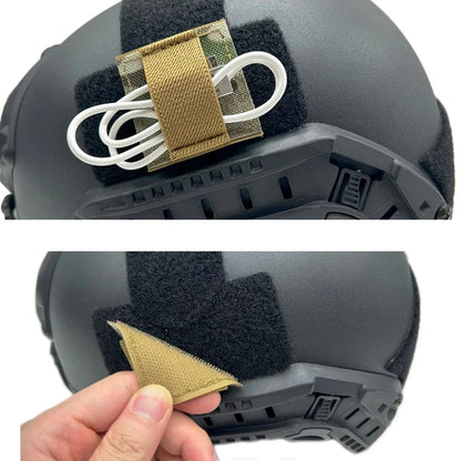Headset Wire Harness Strap Elastic Organizer Wire Velcro Hook Loop Sticker Wire Charging Cable Helmet Velcro Storage Strap