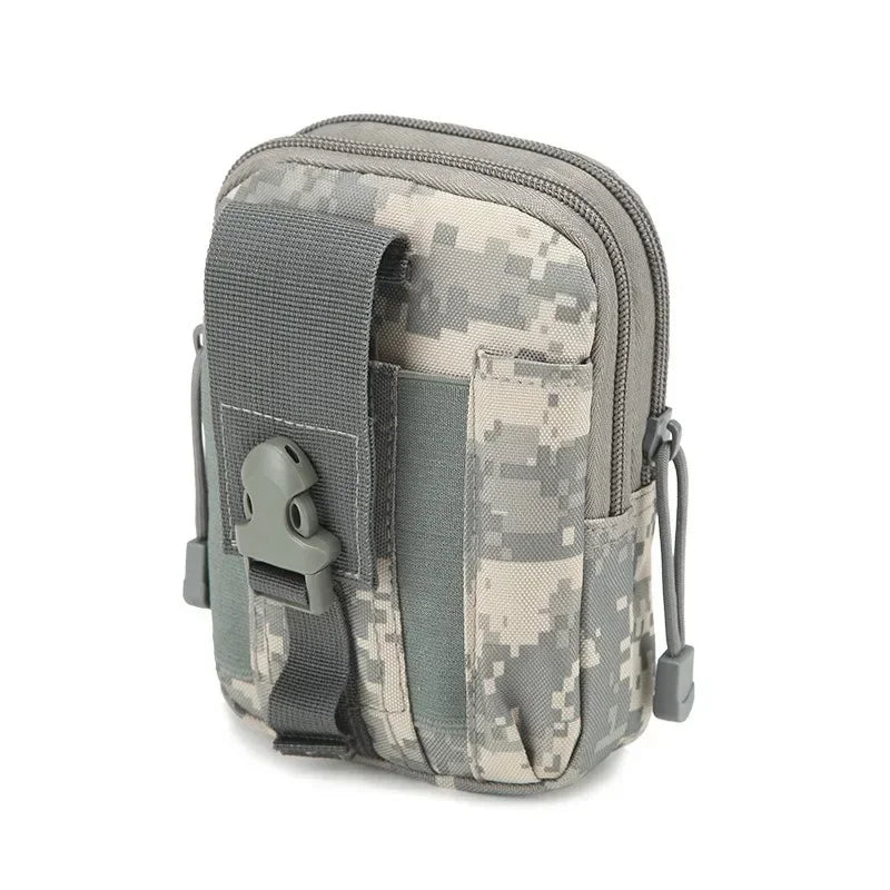 1Pcs Men's Belt Bag Outdoor Waist Bag Bag Waterproof Camo Sports Hunting Accessories Molle Nylon Cell Phone Storage Waist Pack