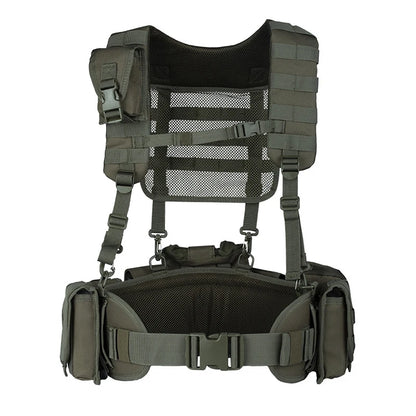Yakeda Tactical Chest Rig Hunting Vest Harness Camo Outdoor Training Vest Molle Mag Pouches Men Tactical Chest Rig