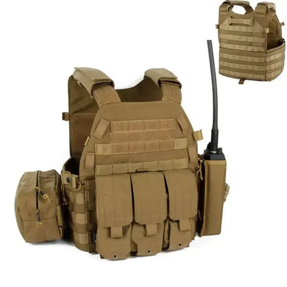 6094 Outdoor Combat Army Wargame Vest Nylon Pouch Molle Gear Tactical Vest Body Armor Hunting Plate Carrier Airsoft Accessories