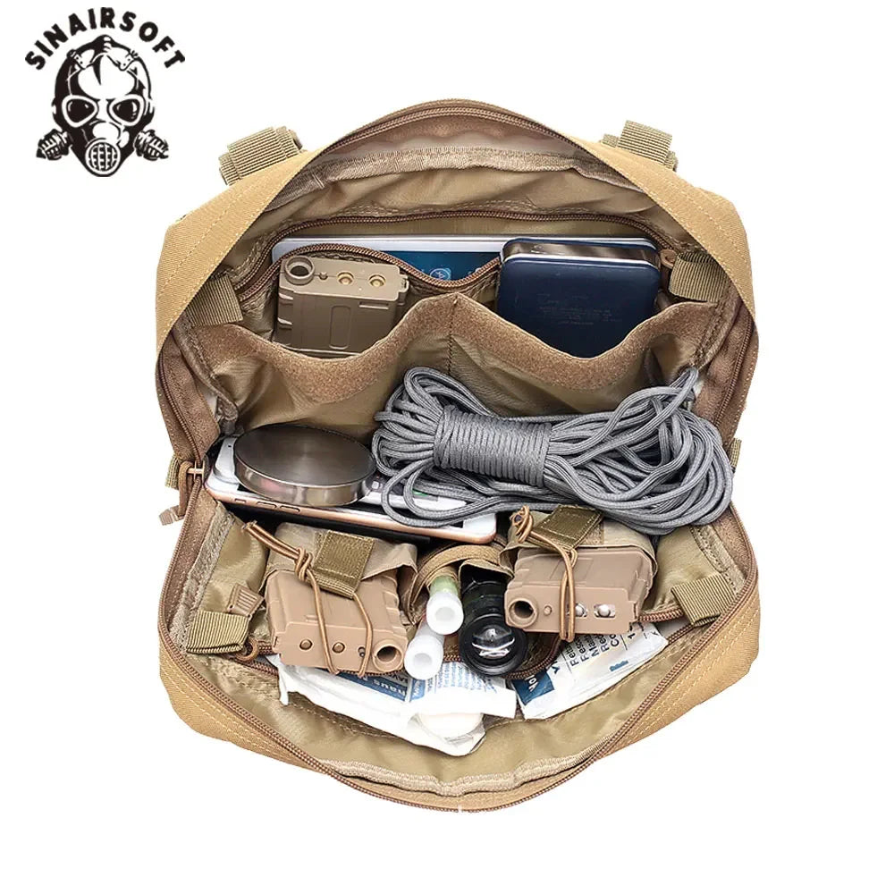 Tactical Vest Recon Kit Bag Casual Function Chest Rig Pack Outdoor Travel Cycling Airsoft Hunting Chest Bags EDC Carry Pouches