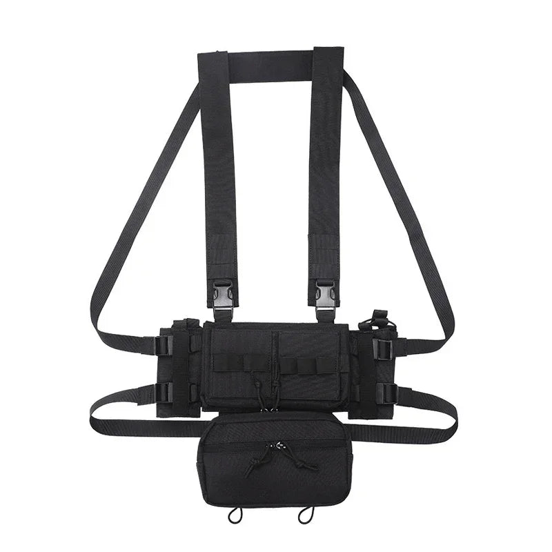 MK3 Mini Tactical Chest Rig Spiritus Airsoft Hunting Vest Ranger Combat Paintball Vest w/ 5.56 7.62 Magazine Pouch Accessories