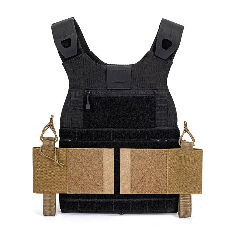 Tactical Elastic Radio Holder Wingman Pouch Storage Shock Cord Retension Hunting Vest Accessories