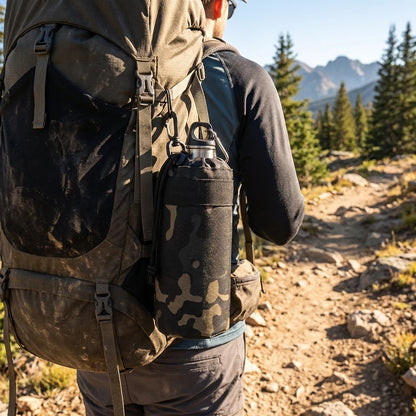 Hiking Water Bottle Pouch Tactical Molle Water Bottle Bag Holder Outdoor Travel Camping Cycling Fishing Hunting Kettle Carrier