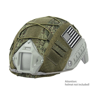 1000D Nylon Breathable Mesh Helmet Cover Magic Sticky Fixed Stickable Badge