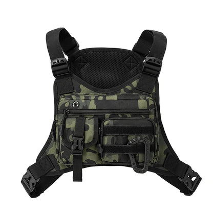 Outdoor Sports Chest Bag Vest Men Women Backpack Multi Pocket Travel Work Front Rig Fanny Pack Running Cycling Tactical EDC Bag