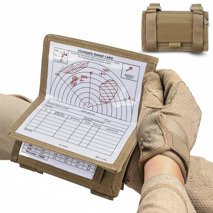 Tactical Wrist Map Pouch Arm Map Holder Armband Sleeve 6.5x5.5” Map Case Cover Utility EDC Card Holder for Hunting Shooting