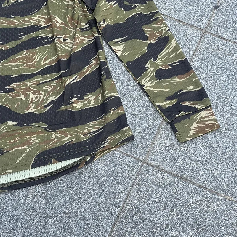 Camo Velocity Style Rugby Shirt Quick Dry Tactical Long Sleeve T-shirt CAG Love