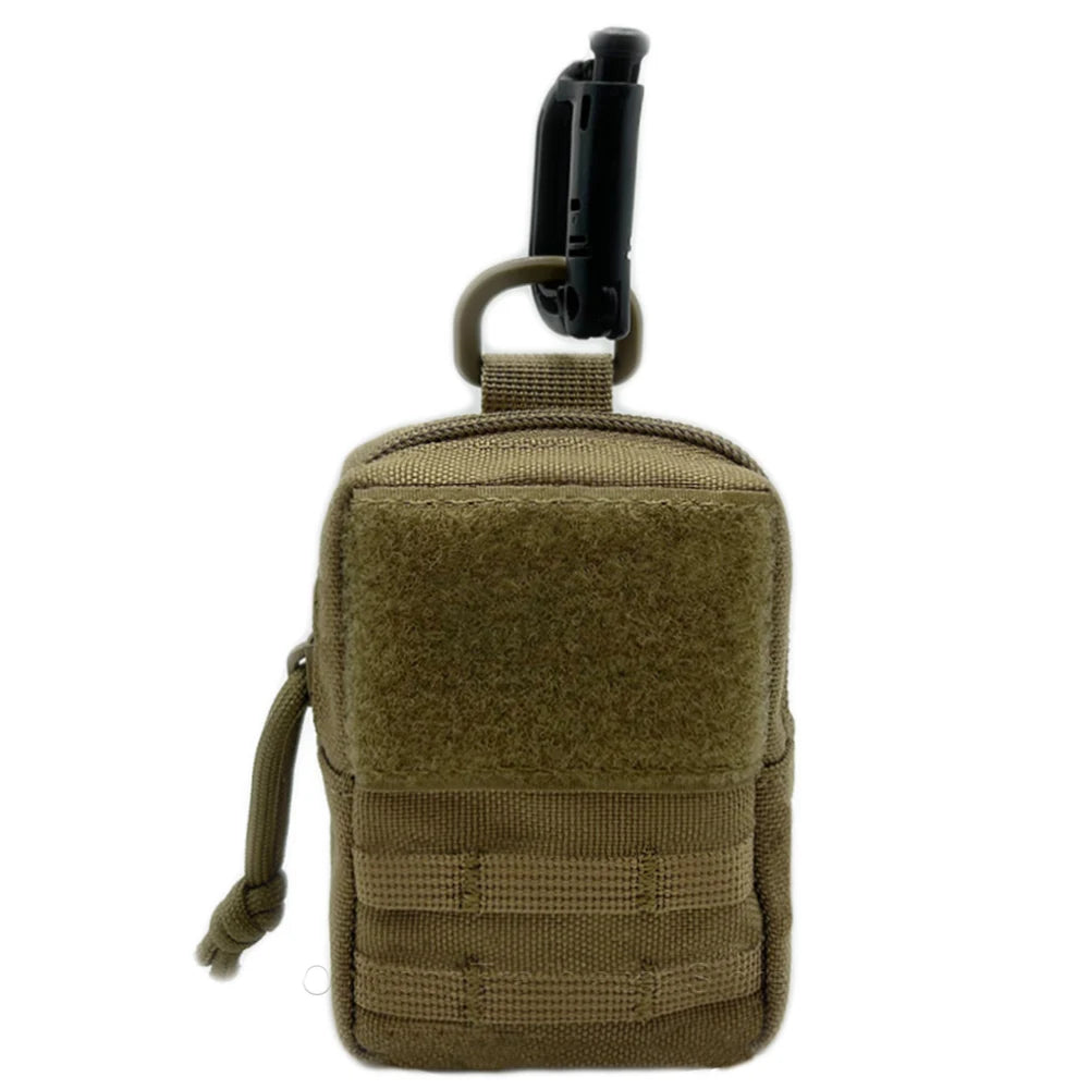 Tactical Mini MOLLE Pouch Compact Utility EDC Battery Cigarette Case Card Slot Waist Bags For Hunting Trekking Running Camping