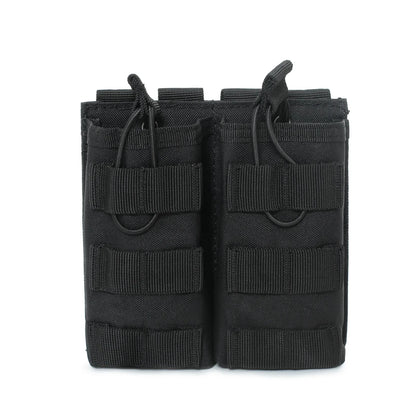 MOLLE M4 M16 Double Magazine Pouch Open Top Hunting Accessories EDC Waist Bag AR AK Rifle Mag Holder Vest Pouches
