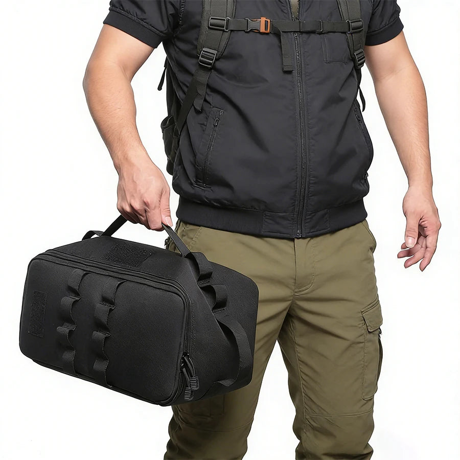 Handheld outdoor travel storage bag, camping hiking tool storage bag
