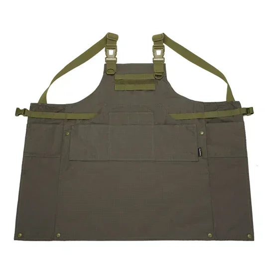Unisex Tactical Vest Apron Pinafore Camouflage Technician Mechanic Sleeveless Apron Combat Gear Multi-pocket Apron