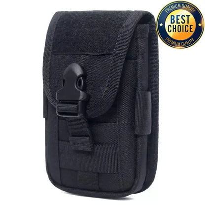 1000D Camo Tactical Running Bag Sports Phone Bag Waist Pocket Double Layer Molle Accessory Power Bank Bag Wallet Pack