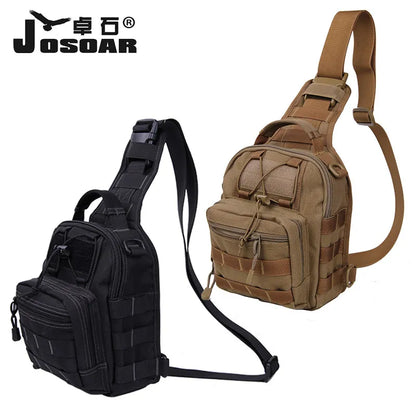 Tactical Sling Bag 1000D Nylon Waterproof Chest Pack Outdoor MOLLE Crossbody Shoulder Bag for Hiking Camping Travel